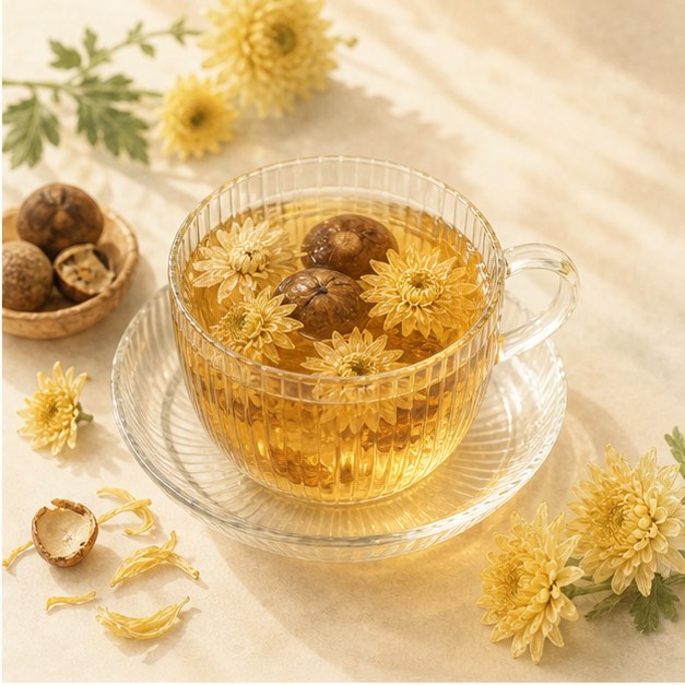 罗汉果菊花茶